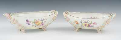 Appraisal: A Pair of Berlin Porcelain Vegetable Serving Dishes The fancy