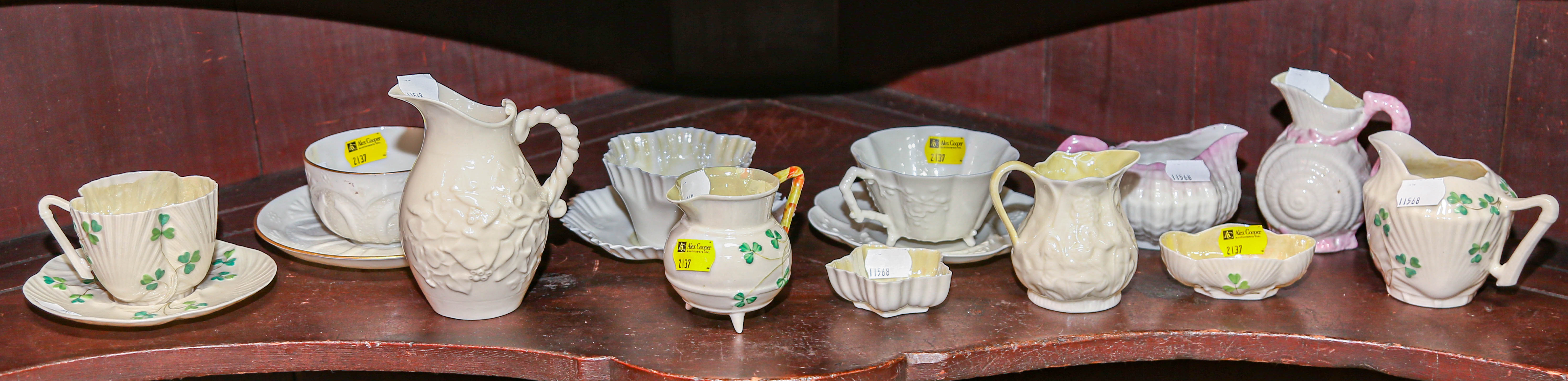 Appraisal: SELECTION OF PIECES OF BELLEEK PORCELAIN All but three with