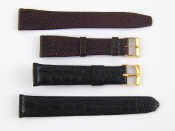 Appraisal: Two watch straps of crocodile skin and lizard skin apparently