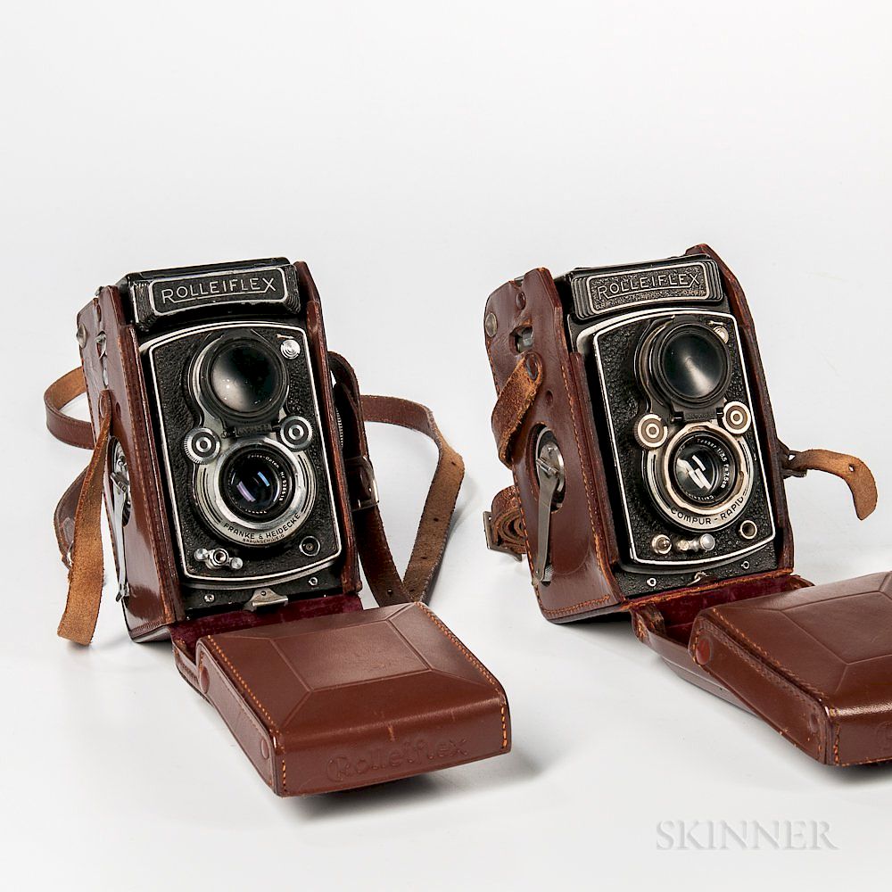 Appraisal: Two Rolleiflex Automat TLR Cameras Two Rolleiflex Automat TLR Cameras