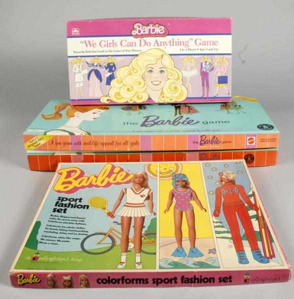 Appraisal: Large Lot of Barbie Licensed Products Description Includes Colorforms Games