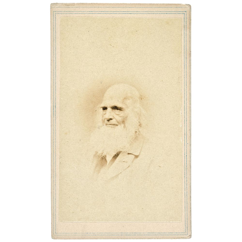 Appraisal: s Carte de Visite Photograph of William Cullen Bryant Political