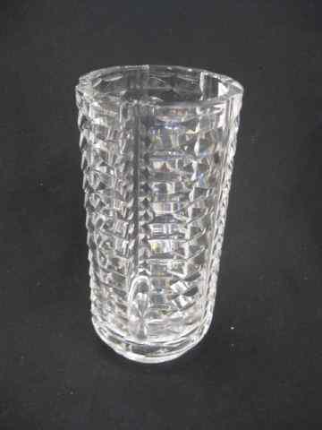 Appraisal: Waterford Cut Crystal Vase step cut style '' signed excellent