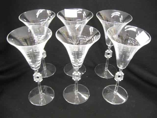 Appraisal: Set of Lalique Crystal Wines '' signed e