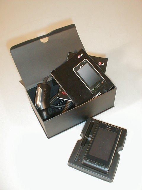 Appraisal: An LG IFO mobile phone and camera boxed