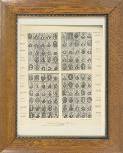 Appraisal: FRAMED PHOTOGRAPH One Hundred and Ten Whaling Captains - by