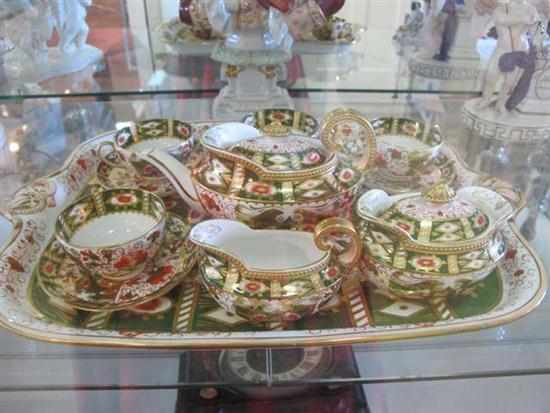 Appraisal: LATE TH CENTURY DAVENPORT IMARI PATTERN TEA SET COMPRISING OF