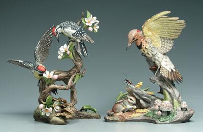 Appraisal: Two Boehm bird figurines one yellow-shafted flicker with chipmunk -