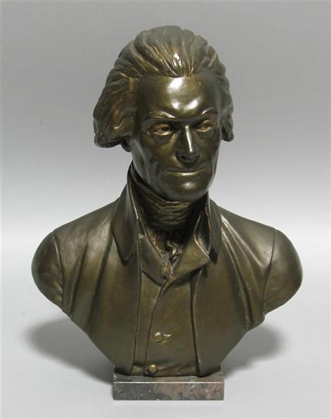 Appraisal: THOMAS JEFFERSON BUST AFTER HOUDON Composite After Jean-Antoine Houdon -