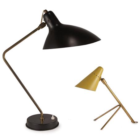 Appraisal: Jean Boris Lacroix French - Two Desk Lamps Estimate -