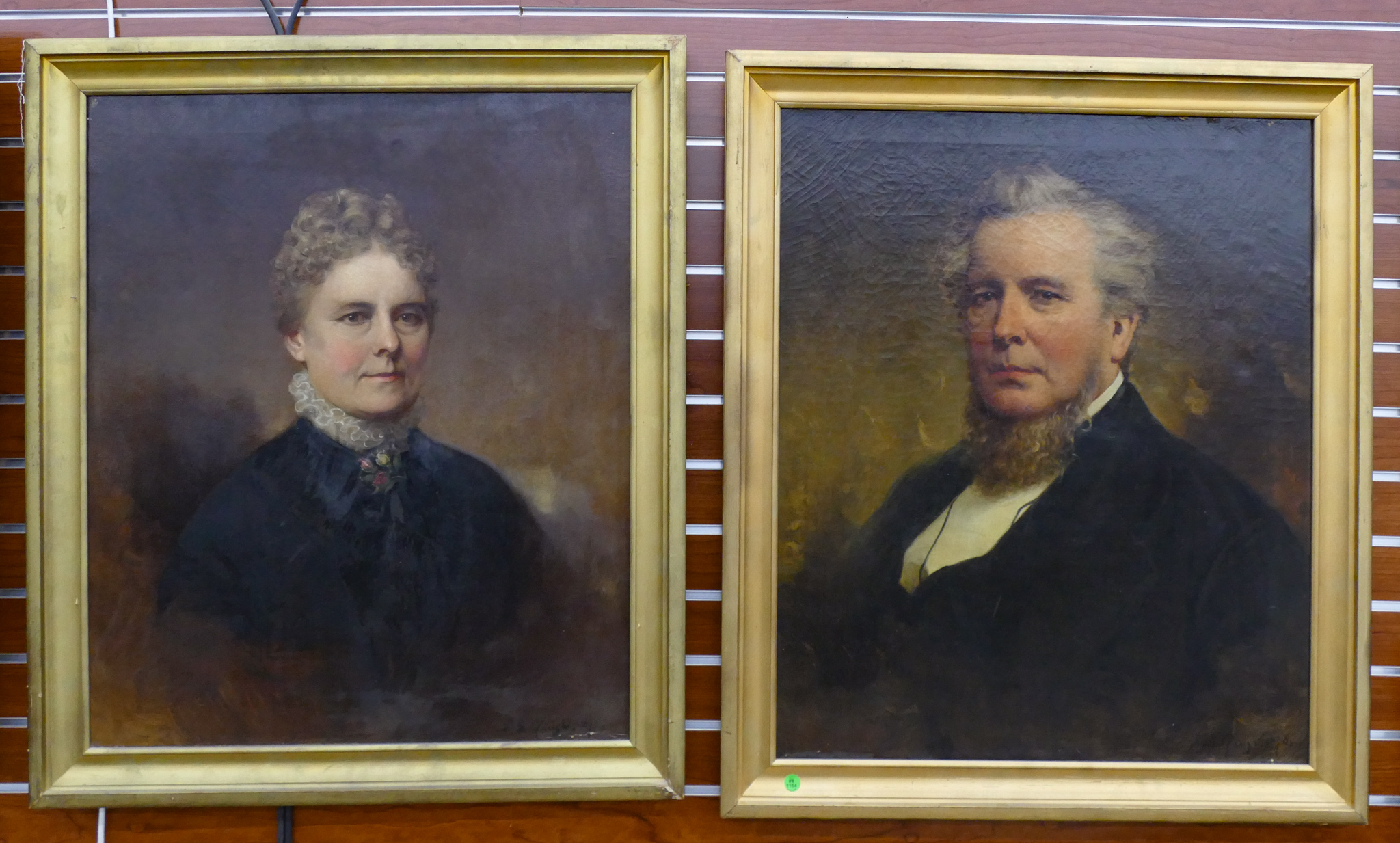 Appraisal: Pair Samuel Bell Waugh - Pennsylvania ''Husband and Wife'' Oils