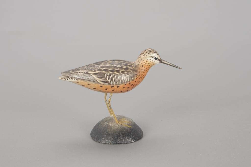 Appraisal: MINIATURE DOWITCHER A Elmer Crowell - East Harwich MA c