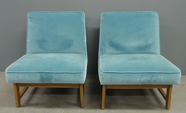 Appraisal: - Pair of mid-century modern side chairs h x w