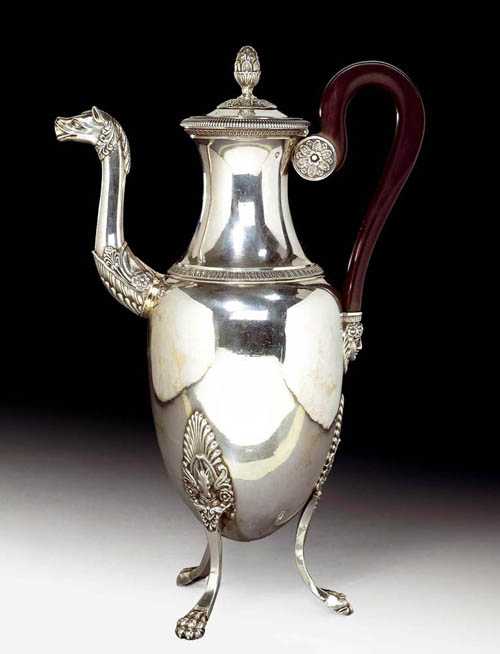 Appraisal: COFFEE POT Paris beginning of the th century Maker's mark