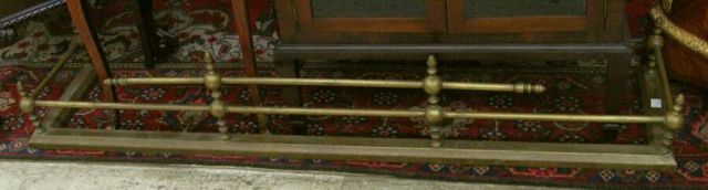 Appraisal: LARGE VICTORIAN BRASS FIRE SURROUND