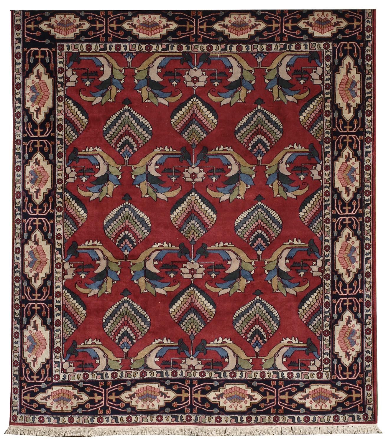 Appraisal: ORIENTAL RUG PERSIAN DESIGN ' x ' Three rows of