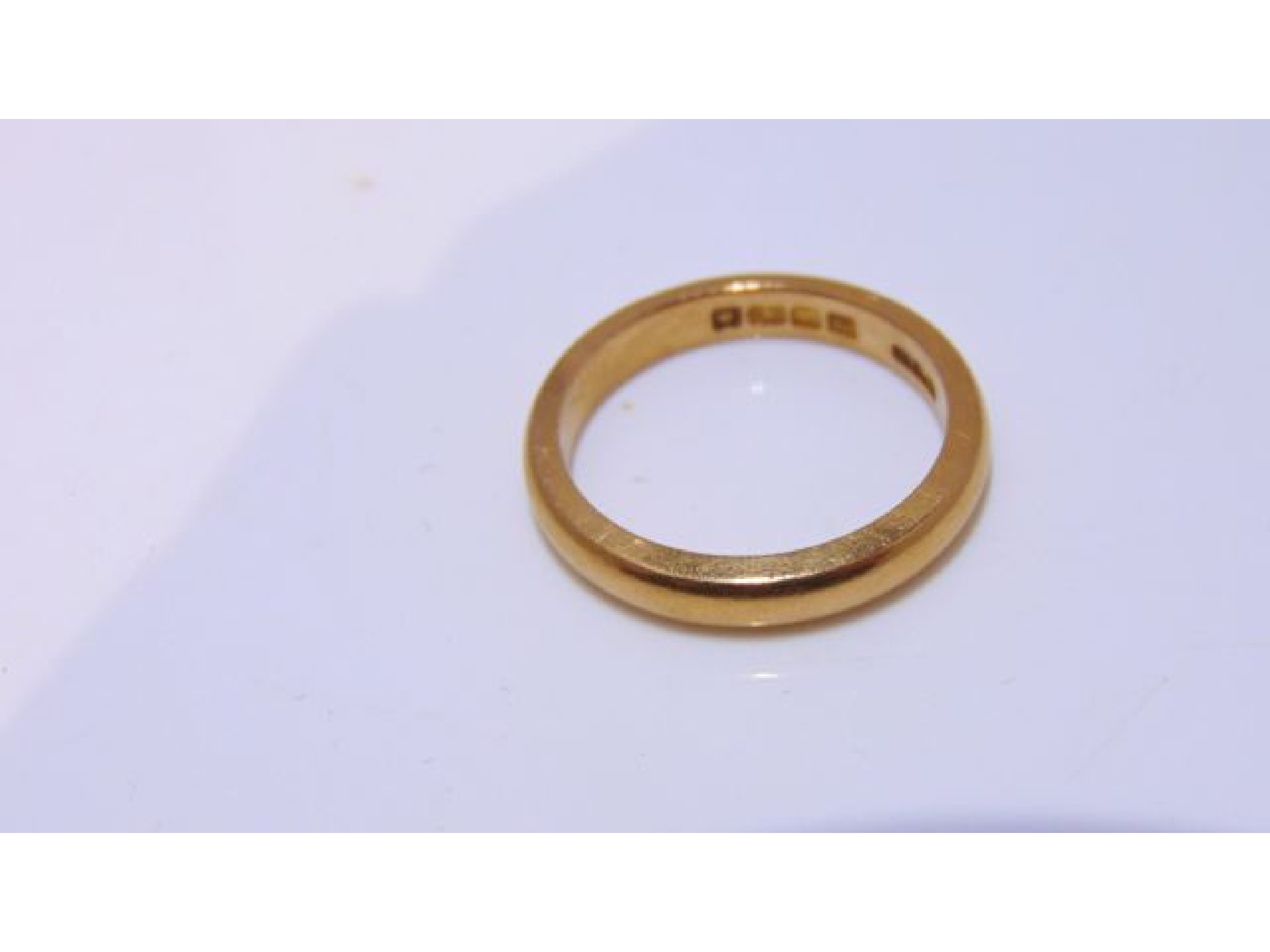 Appraisal: A ct gold wedding band g size N