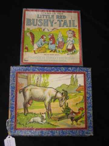 Appraisal: Antique Toy Items puzzle blocks and ''Little Red Bushy Tail''