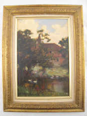 Appraisal: Alfred East R A - English An oil on panel