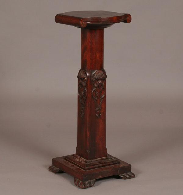 Appraisal: Late Victorian mahogany pedestal stand Old man of the North