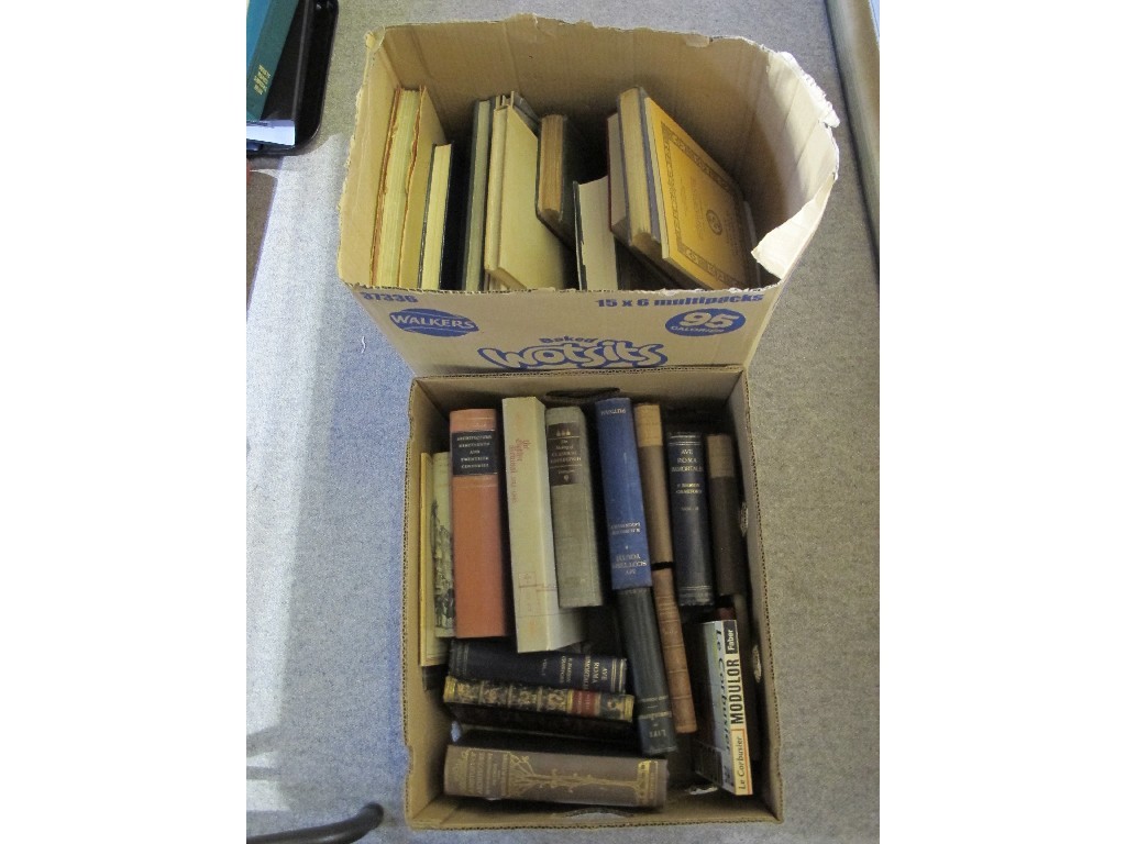 Appraisal: Lot comprising two boxes of books