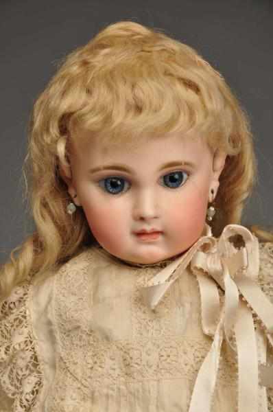 Appraisal: French Bisque B b Doll Description Early bisque socket head