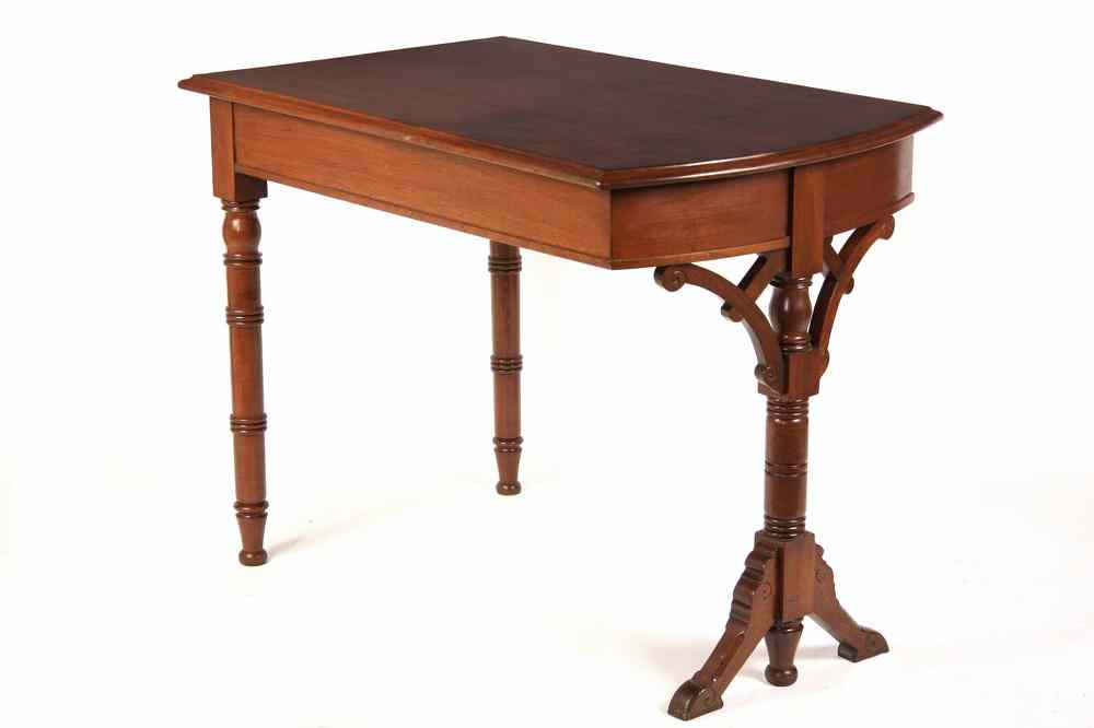 Appraisal: VICTORIAN DESK EXTENSION - American Red Walnut Desk Extension in