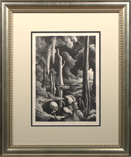 Appraisal: Thomas Hart Benton American - Swampland lithograph printed on wove