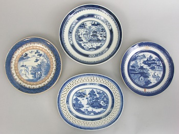 Appraisal: A Lot of Four Different Chinese Blue White Porcelain Dishes