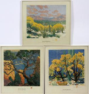 Appraisal: AFTER GUSTAVE BAUMANN PRINTS THREE FRAMED AFTER GUSTAVE BAUMANN AMERICAN