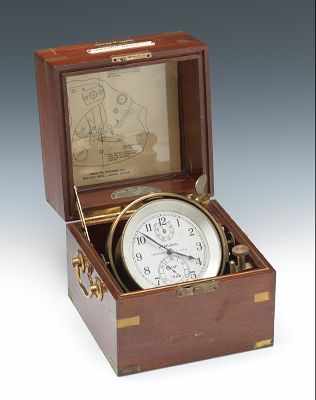 Appraisal: Hamilton U S Navy Marine Chronometer Model Dated -Double Boxed