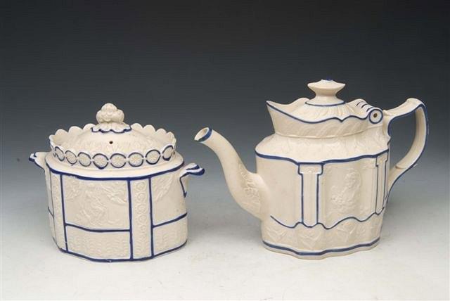 Appraisal: A CASTLEFORD TURNER EARLY TH CENTURY SALT GLAZE TEAPOT sugar