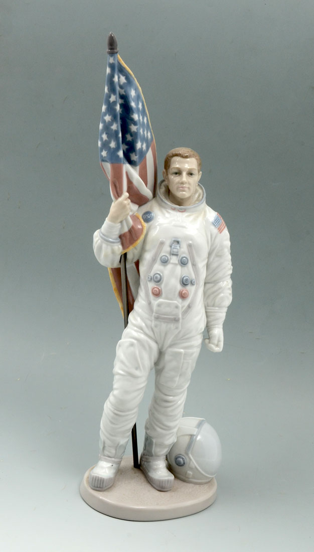 Appraisal: LLADRO APOLLO LANDING PORCELAIN FIGURINE There is some debate whether