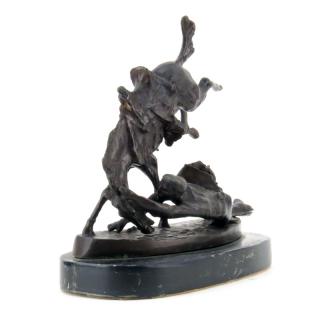 Appraisal: After Frederic Remington American - Wicked Pony Bronze Sculpture on