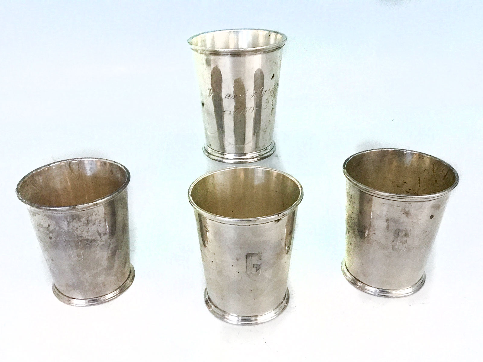 Appraisal: PC STERLING S KIRK SON CUPS Approx Troy ounces pc