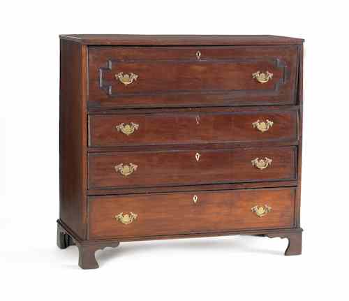 Appraisal: Georgian mahogany butler's chest ca h w