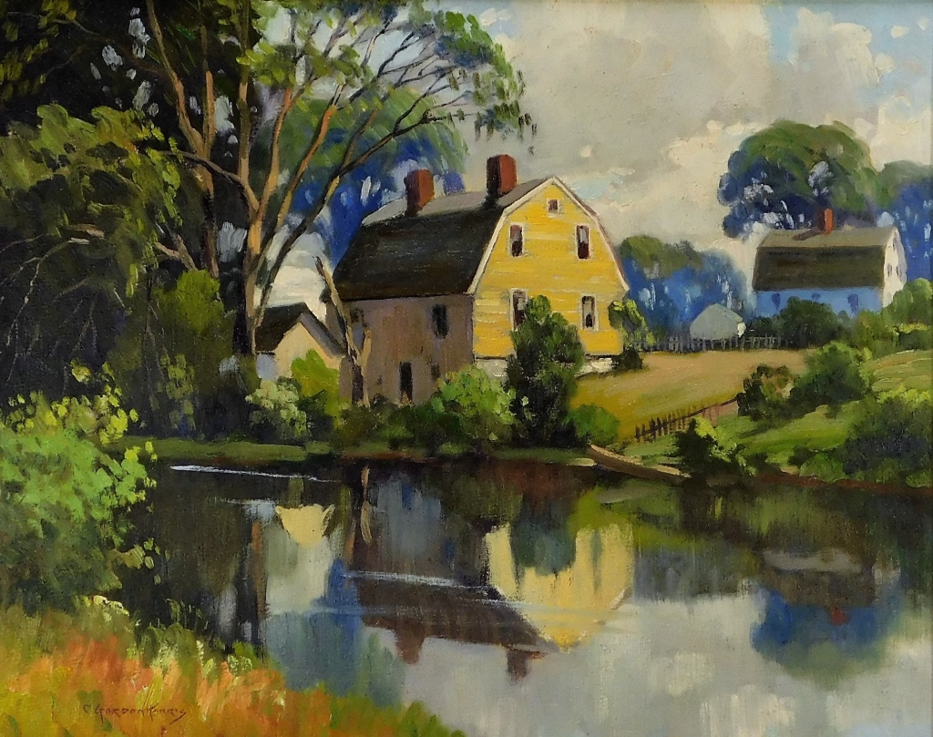 Appraisal: CHARLES GORDON HARRIS NANTUCKET LANDSCAPE PAINTING Rhode Island - Impressionist