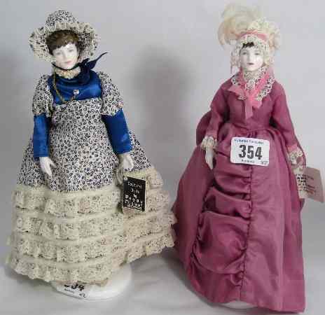 Appraisal: Coalport Nisbet Costume Figures Emma and Sarah From The House