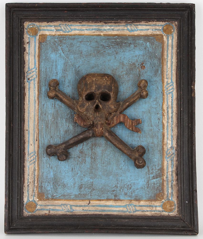 Appraisal: th C Italian Memento Mori th C Italian Memento Mori