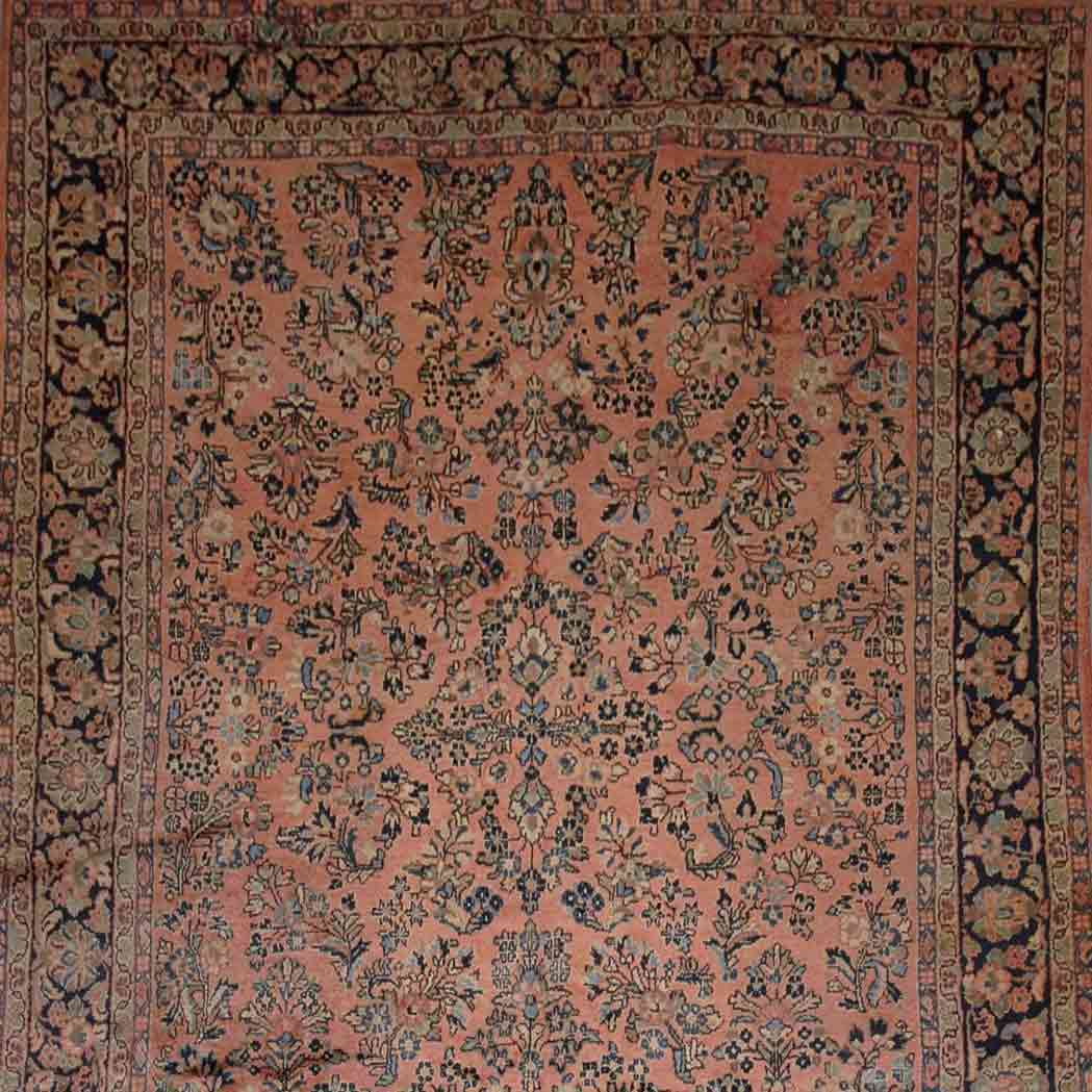 Appraisal: Sarouk Carpet North Persia circa The pale madder field with