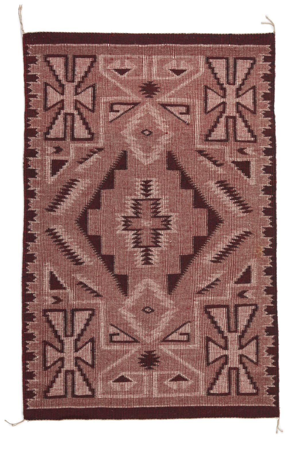 Appraisal: A Navajo regional raised outline rug by Nancy Shepherd Fourth-Quarter