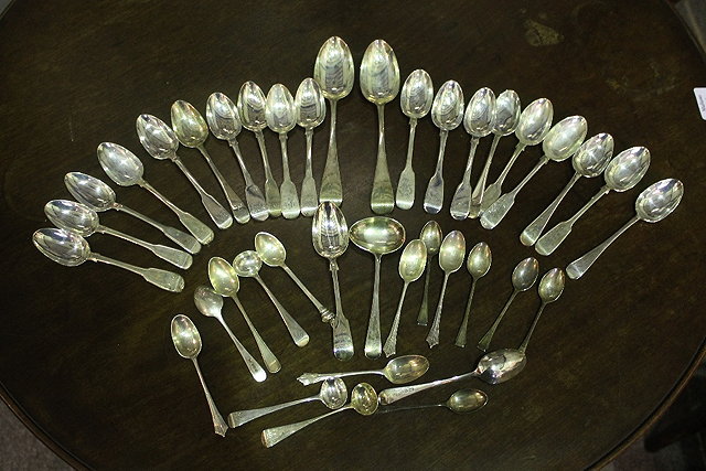 Appraisal: A COLLECTION OF MISCELLANEOUS SILVER TEA SPOONS from various dates