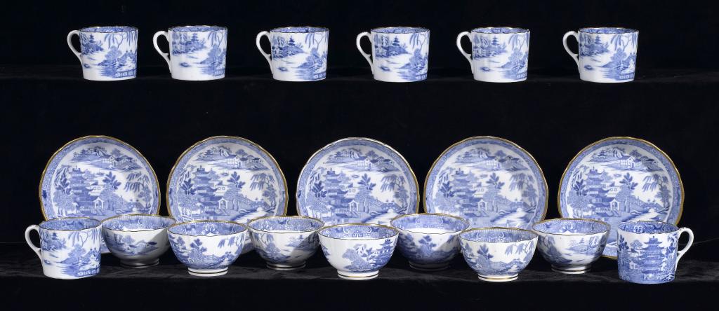 Appraisal: A COALPORT TEA AND COFFEE SERVICE transfer printed in underglaze