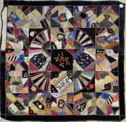 Appraisal: Victorian crazy quilt x