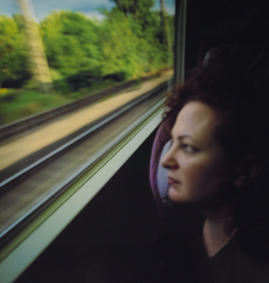 Appraisal: GOLDIN NAN - Self-Portrait on the Train Boston to New