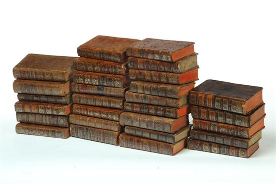 Appraisal: TWENTY-EIGHT EARLY LEATHERBOUND VOLUMES Mostly European and th century