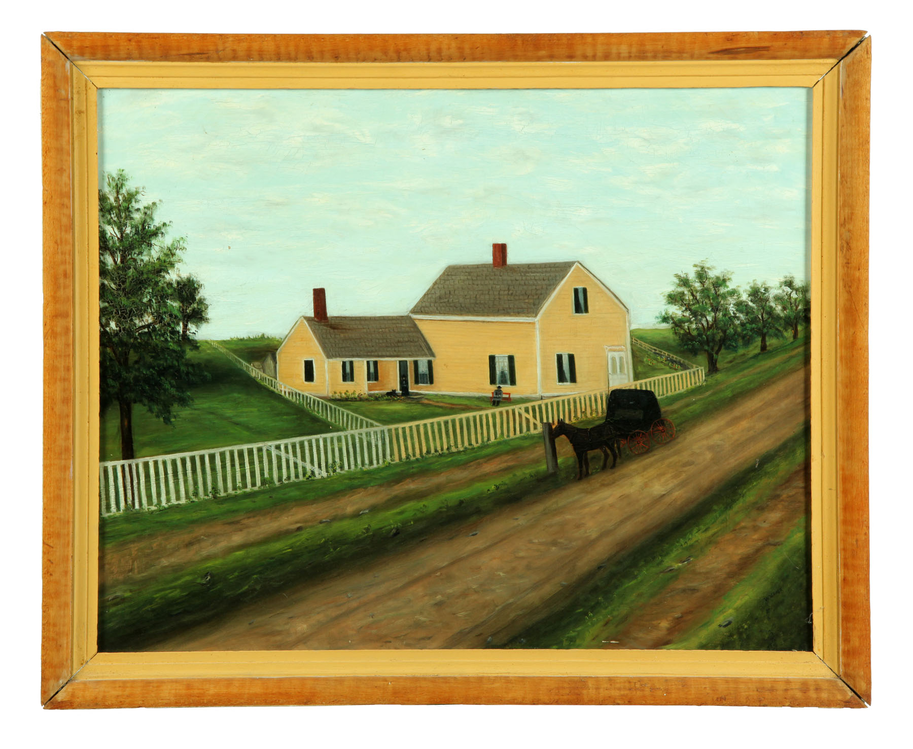 Appraisal: RURAL LANDSCAPE BY W V BOSS AMERICAN SCHOOL LATE TH-EARLY