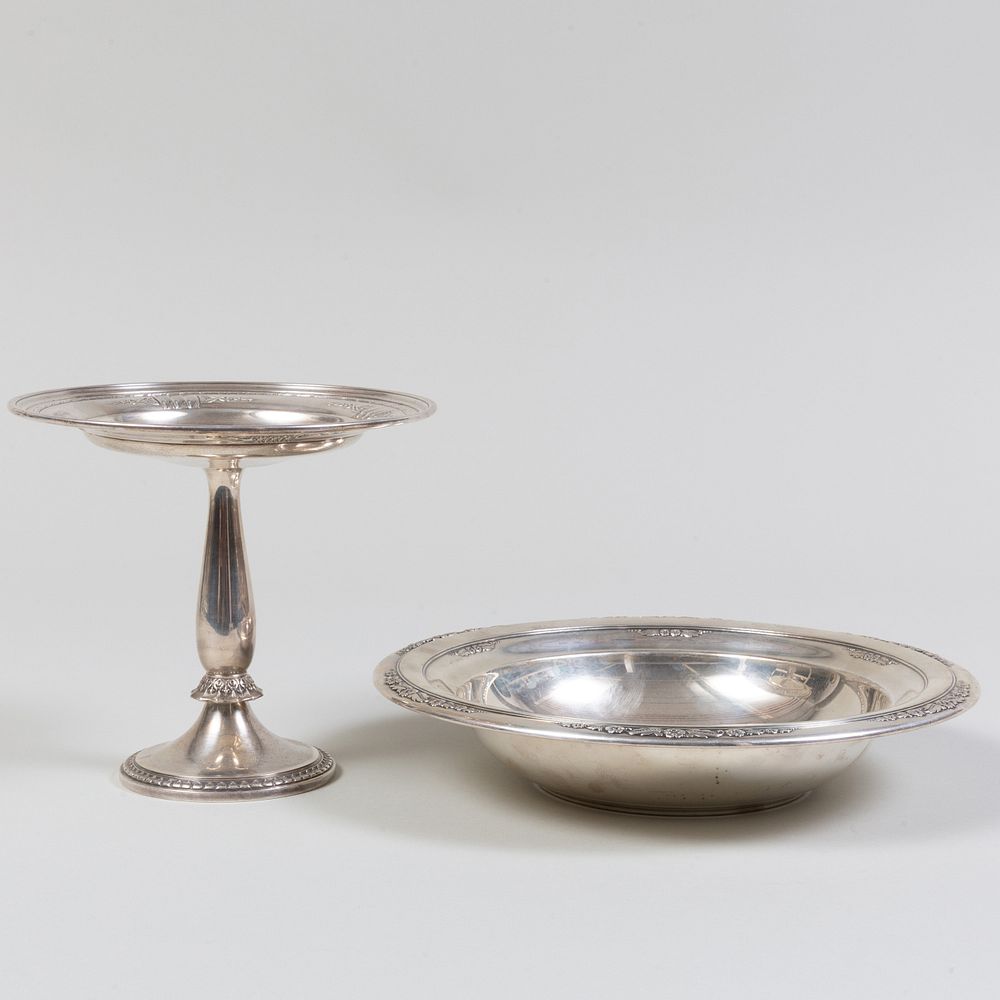 Appraisal: International Silver Trophy Bowl and a Durgin Silver Tazza Each