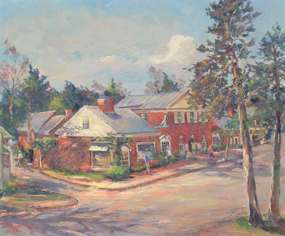 Appraisal: DEERING Roger American - Pinehurst village ''Spring-Pinehurst Village Pinehurst North