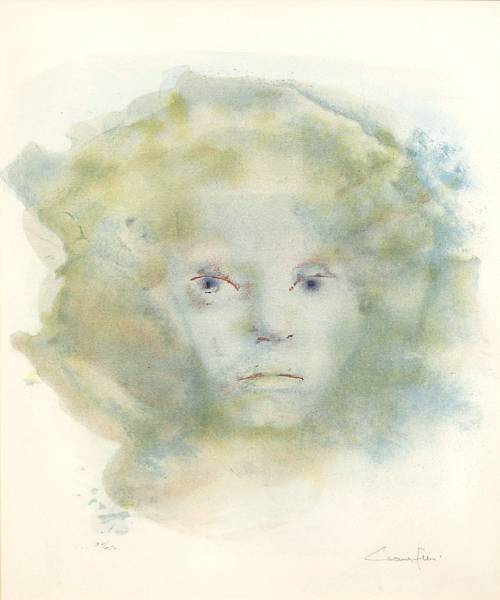 Appraisal: Leonor Fini French - Untitled Portrait of a Girl Untitled